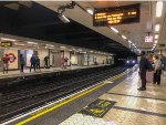 Circle and District line Underground Platforms at Victoria Station